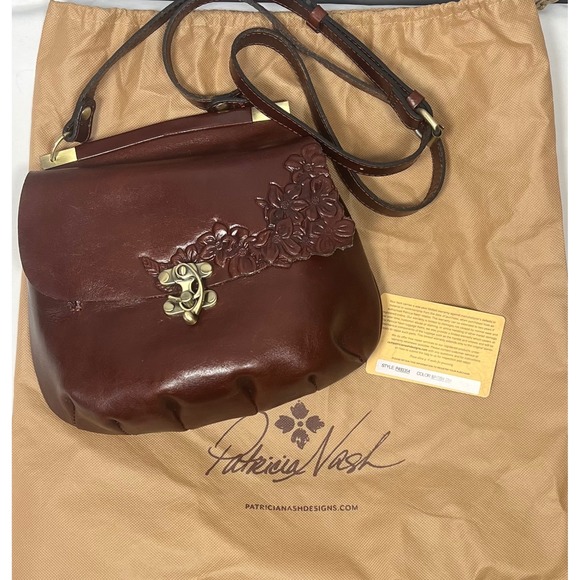 Patricia Nash Handbags - Patricia Nash Veneto Leather Crossbody, British Tan